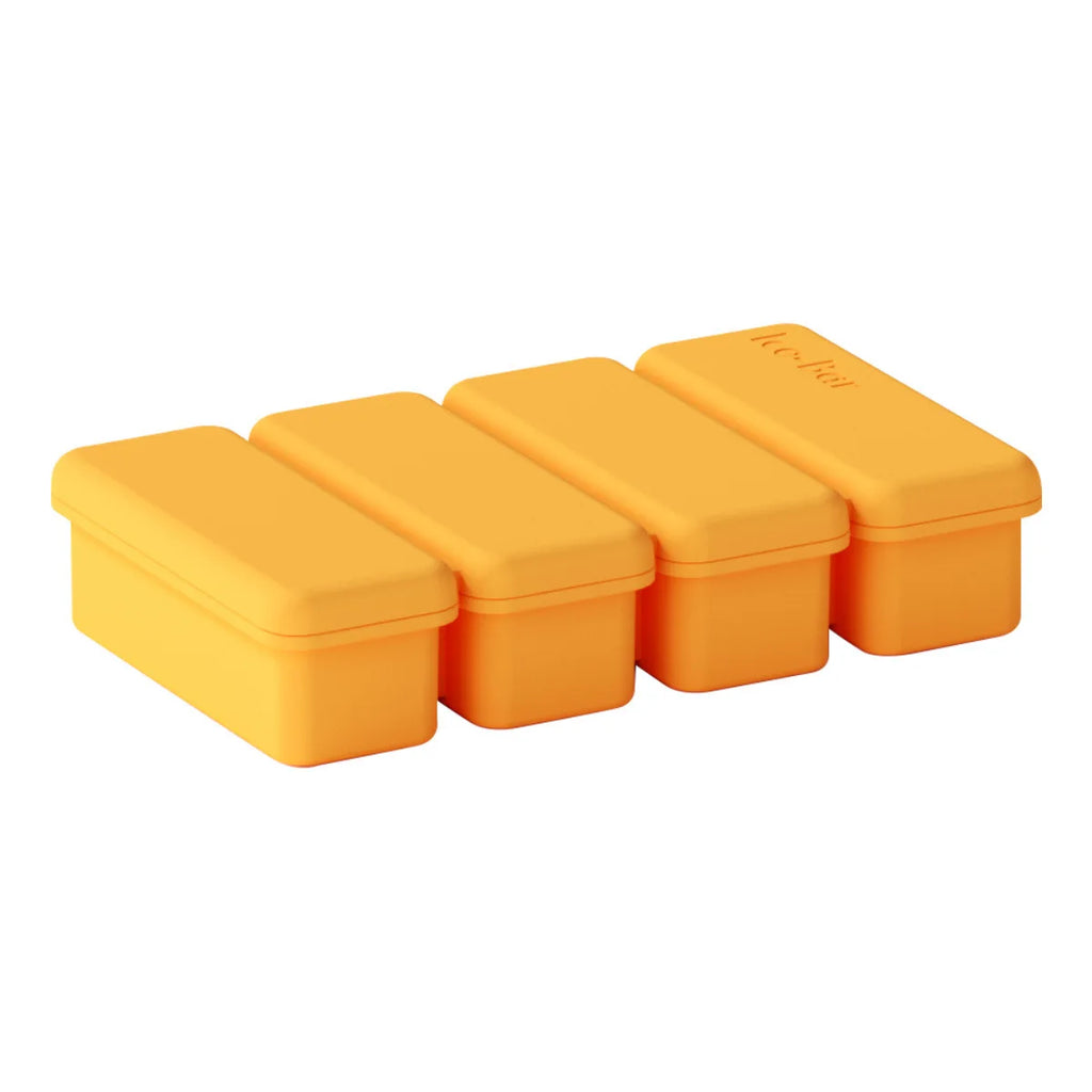 Bandejas de cubitos de hielo de silicona de 4 rejillas con tapa, molde para paletas casero, contenedor de congelación de alimentos para moldes de congelador para sopas y salsas