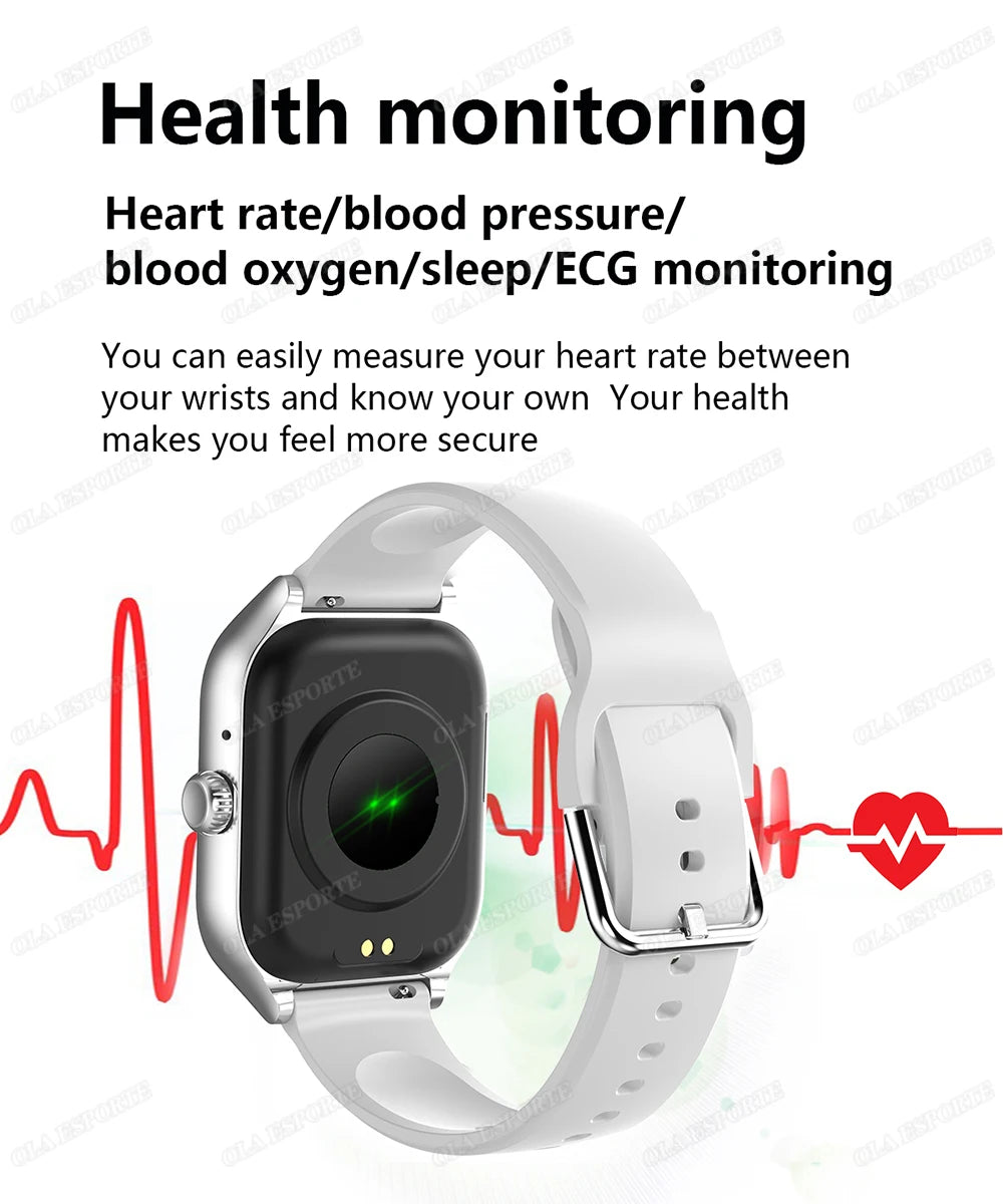 Nuevo Reloj Inteligente 2026 Android IOS, Pantalla a Color de 2.01 Pulgadas, Llamadas Bluetooth, Monitor de Oxígeno en Sangre/Presión Arterial, Reloj Inteligente para Hombre y Mujer Ma27