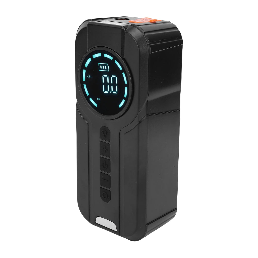 Compresor de Aire Portátil con Arranque de Emergencia y Banco de Energía 10000mAh