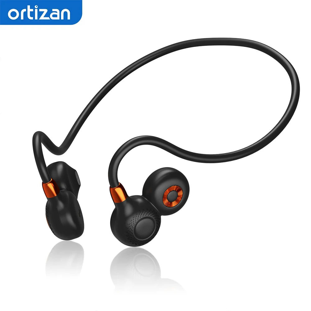 Ortizan i10 auriculares inalámbricos Bluetooth BT5.3 auriculares abiertos deportivos impermeables IPX6 auriculares inalámbricos con micrófono 10H de tiempo de reproducción