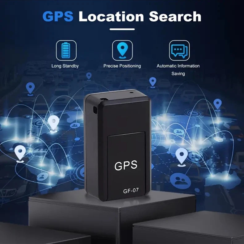 Mini Rastreador GPS GF-07 para Auto, Bicicleta, Mascotas, Niños, Rastreo en Tiempo Real, Posicionador Magnético Resistente Antipérdida ﻿