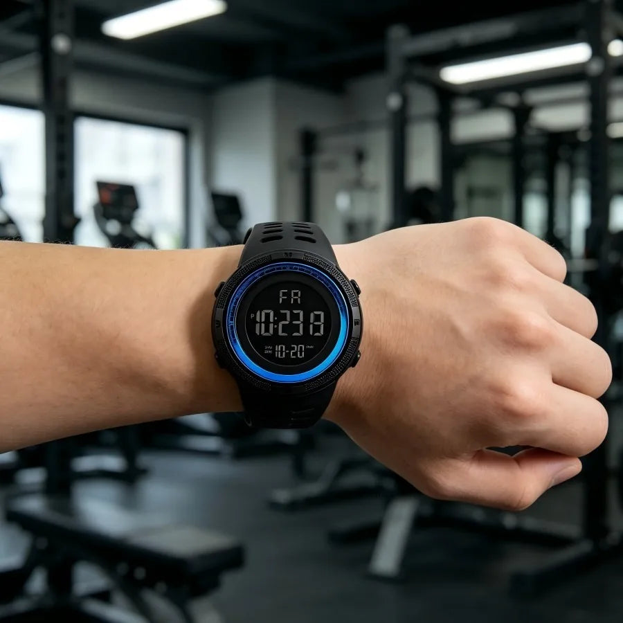 Reloj Digital LED Deportivo Militar Multifunción