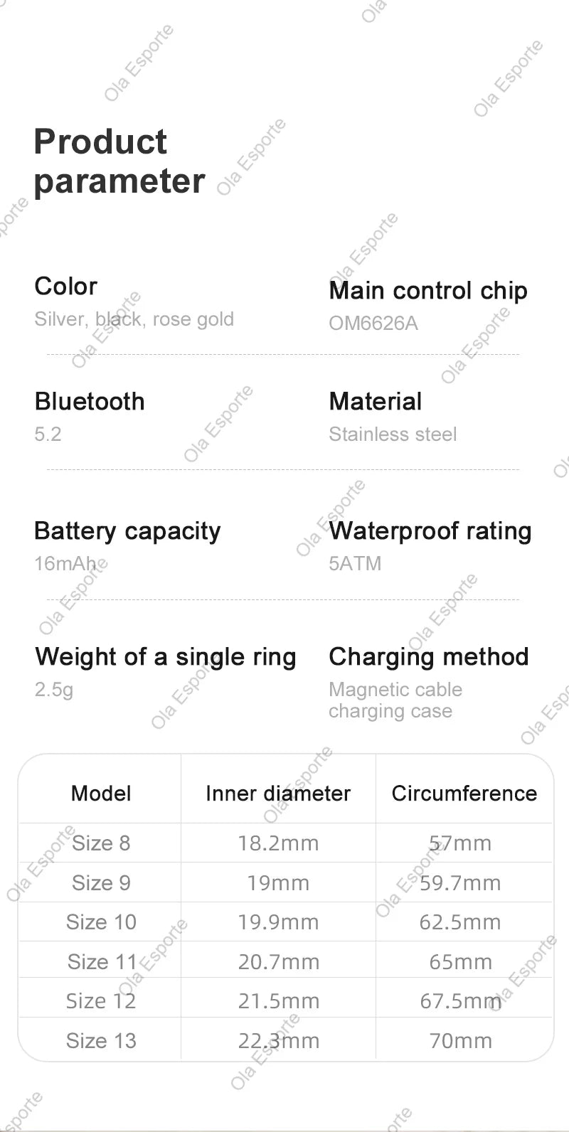 Anillo inteligente pantalla táctil LED Monitor de salud Control de gestos estuche de carga inalámbrica anillo deportivo impermeable hombres mujeres 2025