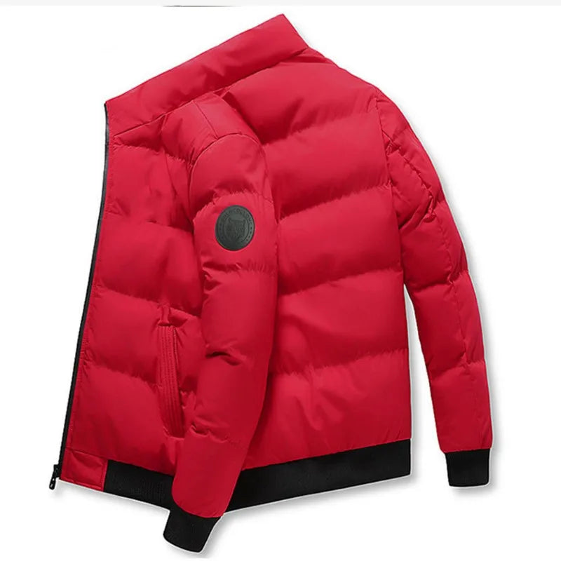 Chaqueta de Abrigo con Cremallera para Hombre – Gruesa y Cálida