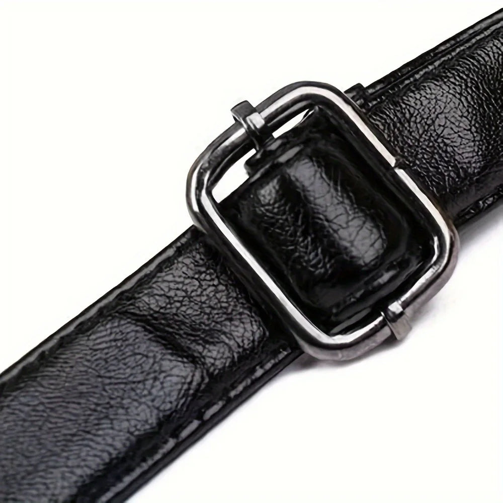 Bolso de Hombro para Mujer de Cuero PU Negro Gran Capacidad