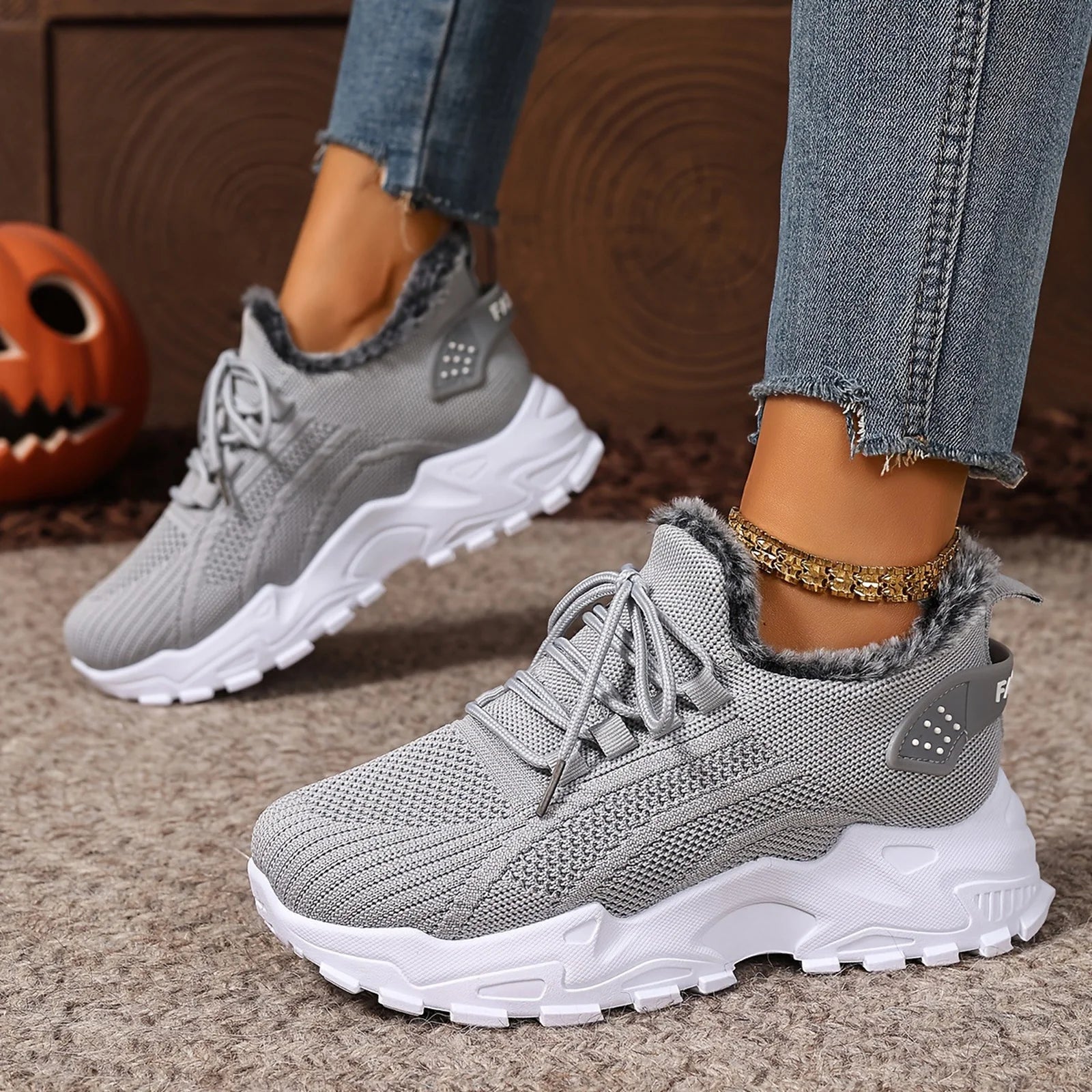 Zapatillas Deportivas de Invierno para Mujer - Suela Antideslizante