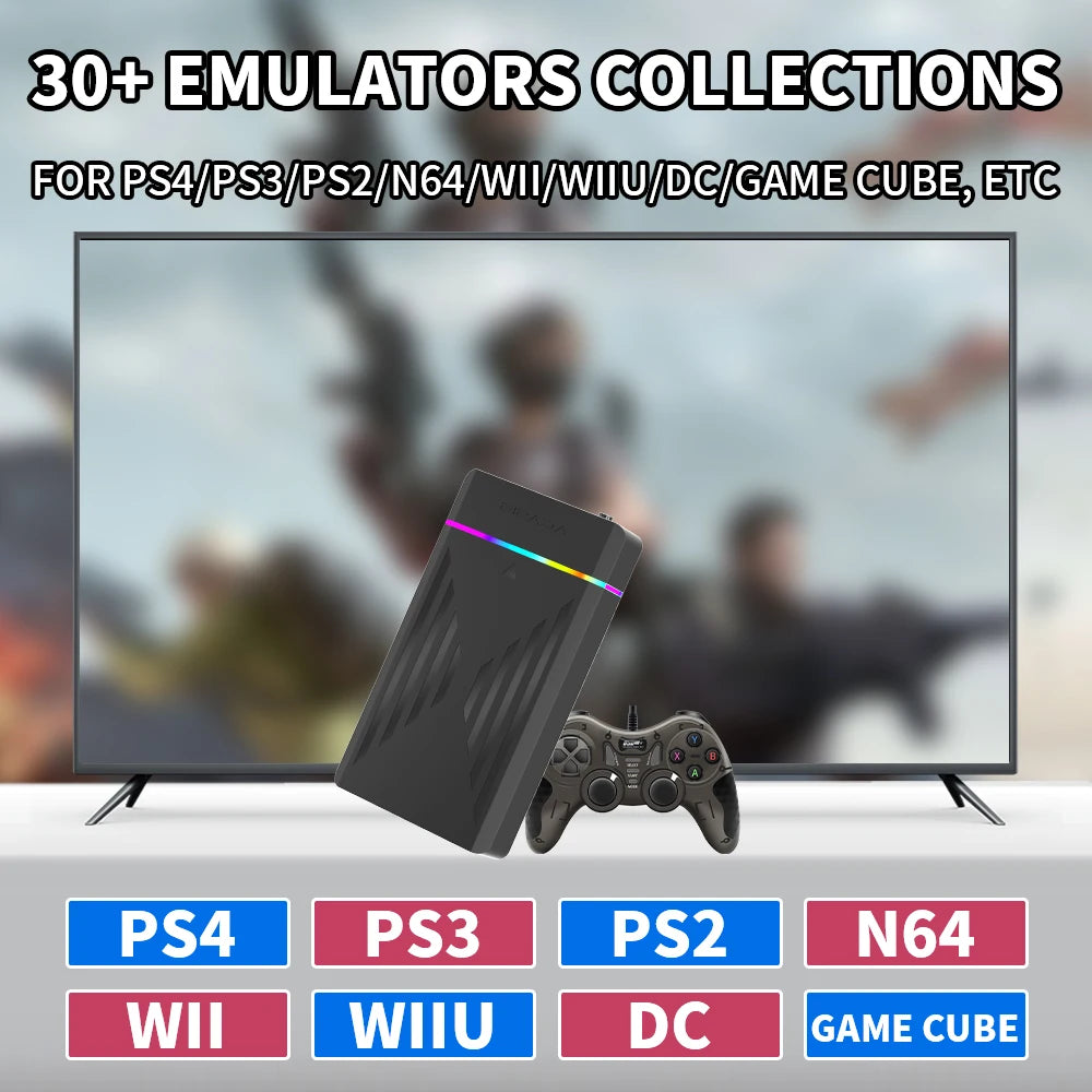 Disco Duro para Juegos de 3 TB con Más de 17000 Juegos, Launchbox, Playnite y Retrobat para PS4/PS3/PS2/Switch/Wii/Wiiu/N64 para PC/Laptop con Windows
