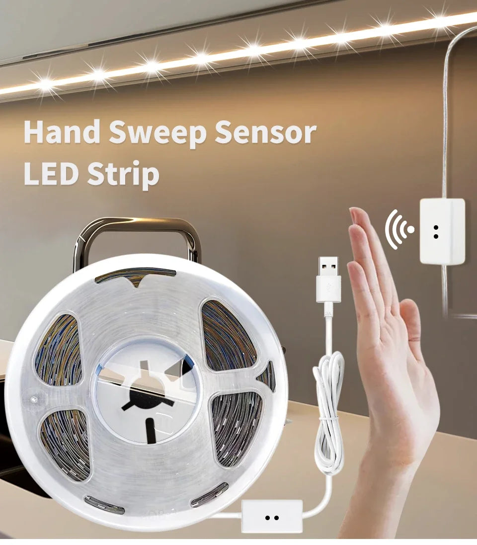 Tira LED para Gabinete con Sensor de Movimiento USB