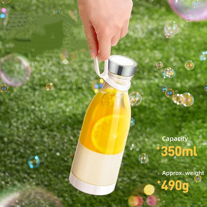 Mini Licuadora Portátil USB con 4 Cuchillas para Jugos y Batidos