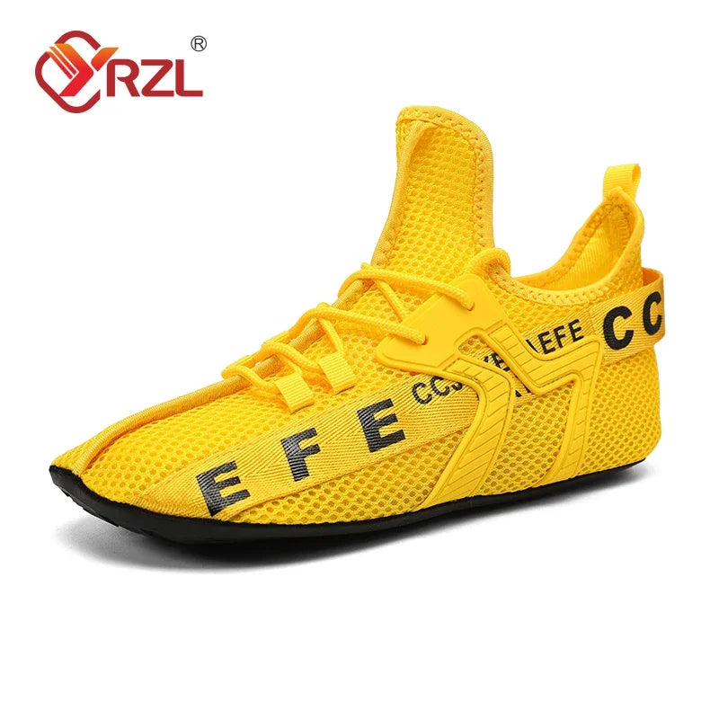 YRZL Mocasines Zapatos Hombres Casual Malla Transpirable Antideslizante Al Aire Libre Cómodo Interior Zapatos de Gimnasio Zapatos de Gran Tamaño para Hombres