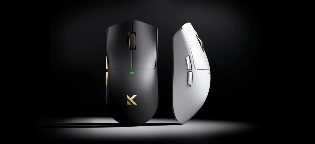 MCHOSE K7-ratón Ultra inalámbrico para juegos PAW3950, doble tasa de orollamiento de 8K, base de carga inalámbrica magnética ligera, para deportes y oficina