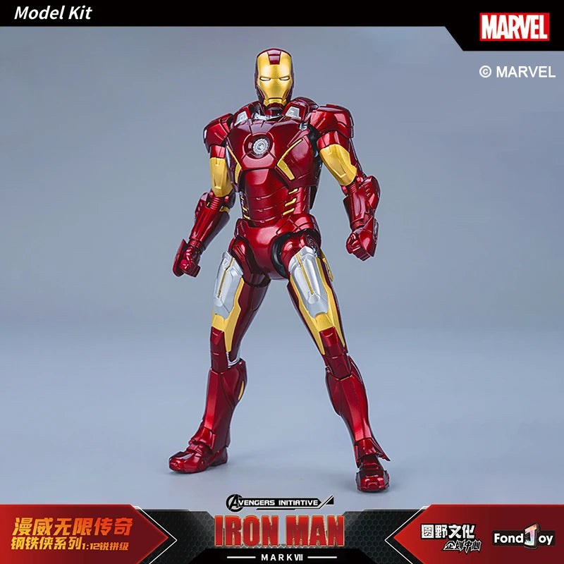 Caliente Fondjoy Marvel IronMan MK3 ensamblar juguetes Iron Man modelo 15cm Material ABS 1/12 escala figuras de acción juguetes niño regalos de cumpleaños