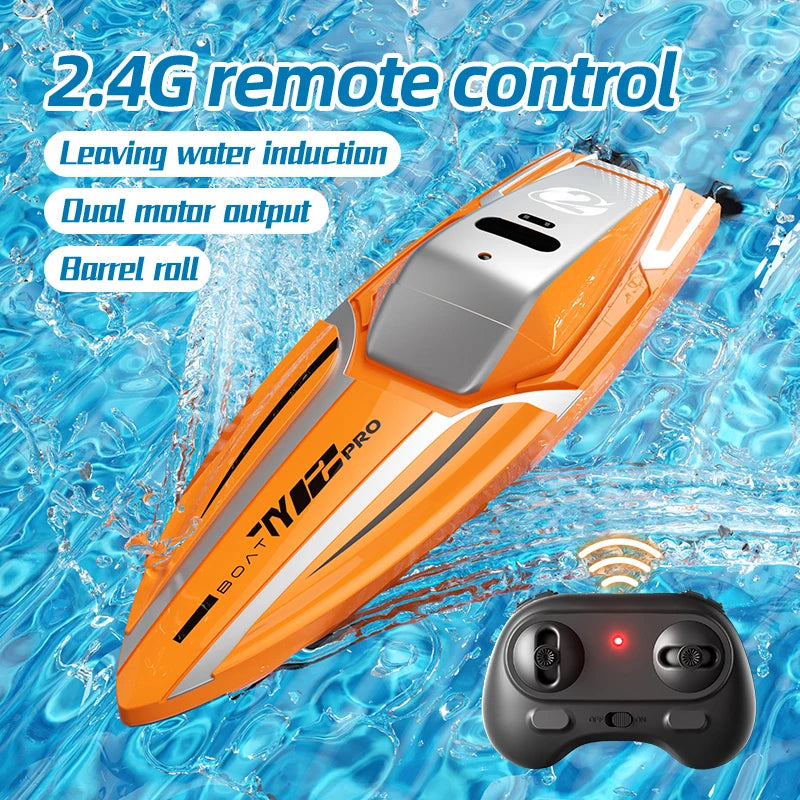 Barco RC de Alta Velocidad con Motor Dual y Control Remoto