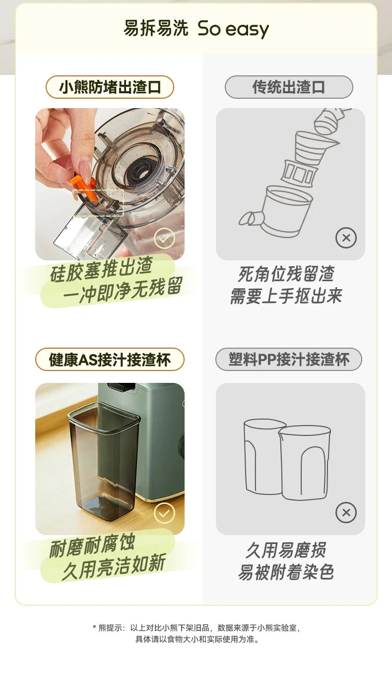 Extractor de Jugo Automático de Gran Diámetro con Separación de Pulpa