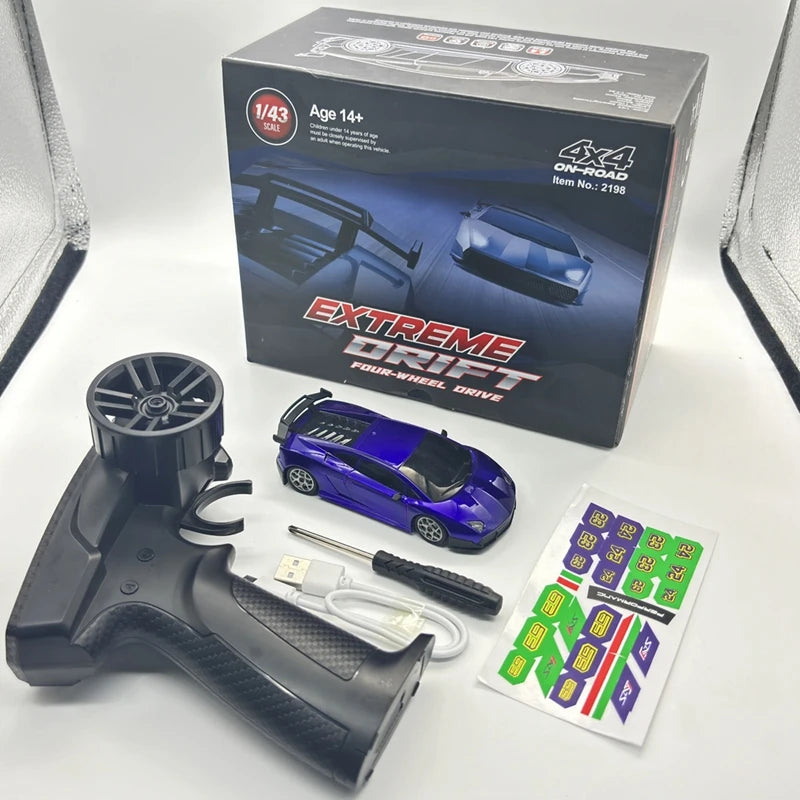 Auto RC de Deriva 4WD Mini Alta Velocidad con Giroscopio