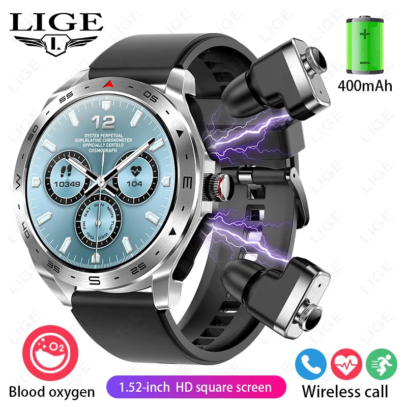 Reloj Inteligente AMOLED con Auriculares Bluetooth Incluidos