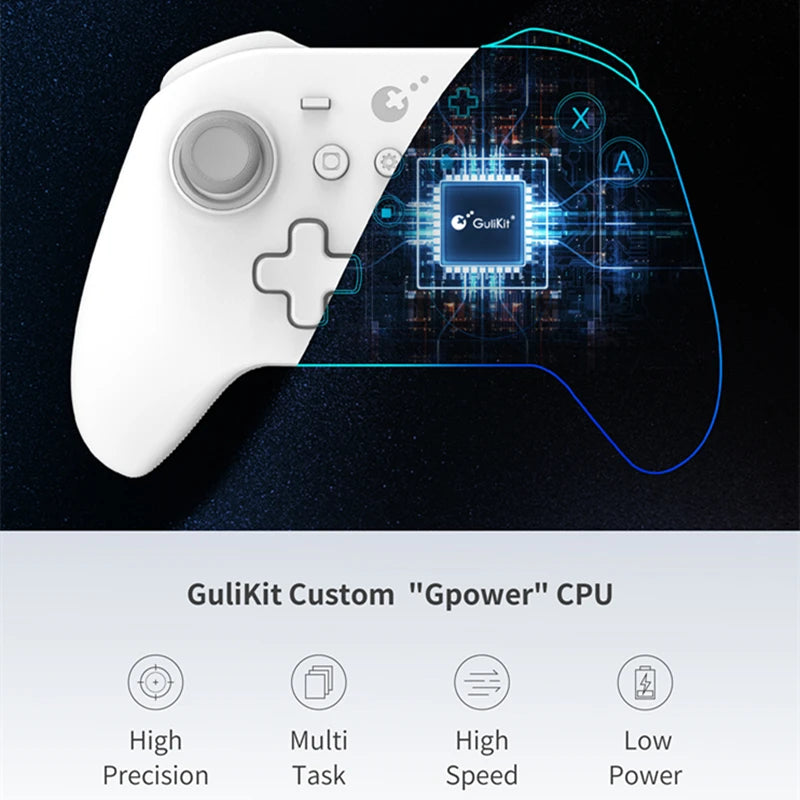 GuliKit-mando KK3 MAX NS39 KingKong 3, Gamepad con efecto Hall, Joysticks y disparadores para Windows, Nintendo Switch, Android e iOS