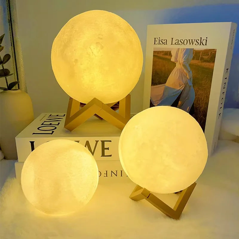 Luz de libro Luz de luna LED Luz de galaxia, Luz de noche de luna, niña, niño, regalo de cumpleaños infantil, decoración de dormitorio Iluminación interior