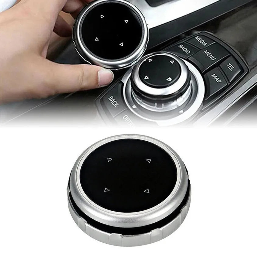 Cubiertas para Botones de Control Multimedia con Perilla Grande para BMW Serie 1 2 3 4 5 6 7 X1 X5 X6 F20 F30 F10 F07 E60 E90 E70 IDrive