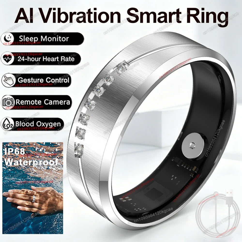Anillo Inteligente Monitor Cardíaco y Oxígeno IP68