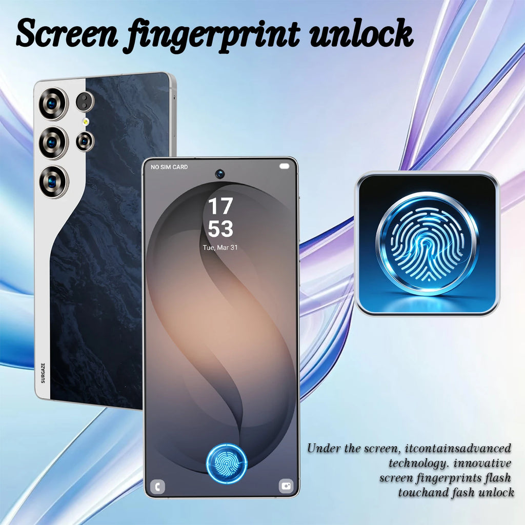 SURGAZE NUEVO 2026 S25 Ultra, Teléfono Inteligente Original, 5G, Batería de 5300 mAh, Pantalla de 6.6 Pulgadas, Versión Global