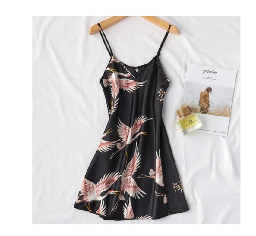 Pijama Conjunto 2 Piezas Mujer - Camisón Sedoso Cuello en V