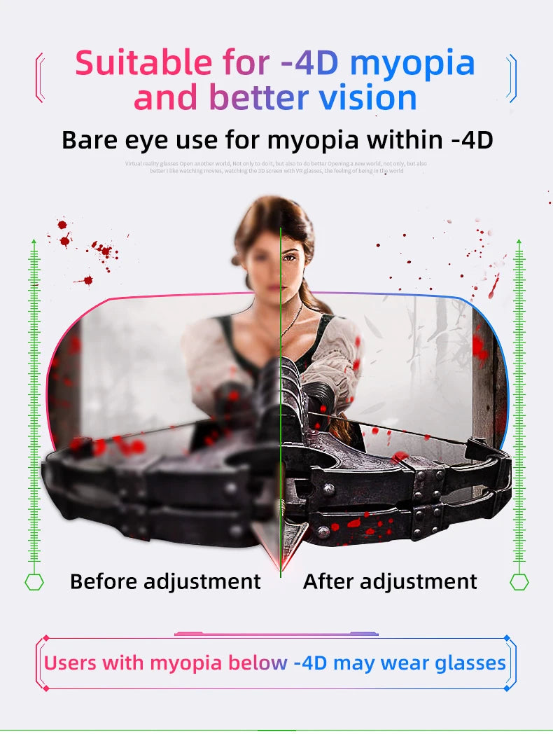 Gafas VR 3D, auriculares de realidad Virtual, casco para lentes de teléfono, gafas, dispositivos, Viar, teléfonos inteligentes, visor de juego móvil