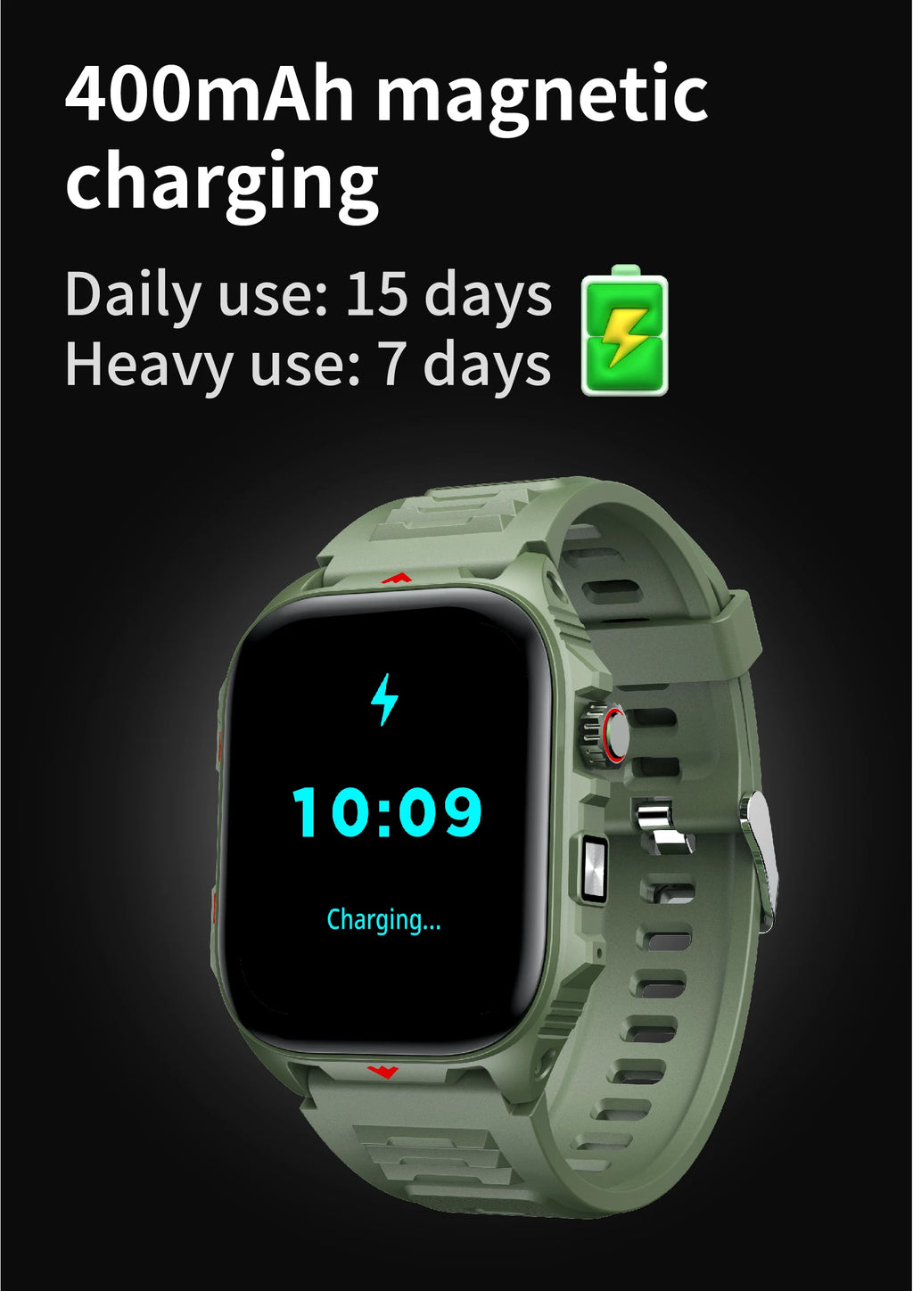 Reloj Inteligente Digital Ritmo Cardíaco Hombre