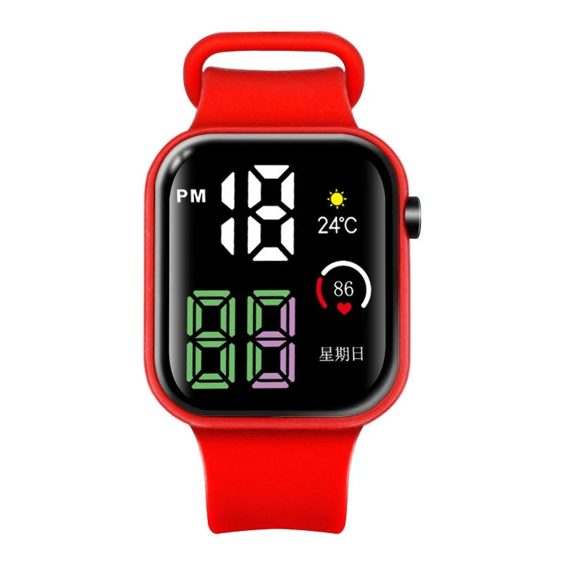 Reloj Deportivo Digital LED Luminoso para Niños