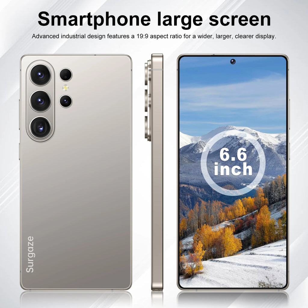 Teléfono Inteligente SURGAZE Versión Global S26 Ultra 5G Android 5300mAH 12GB RAM 512GB ROM 6.6 Pulgadas 24+48MP Red 5G