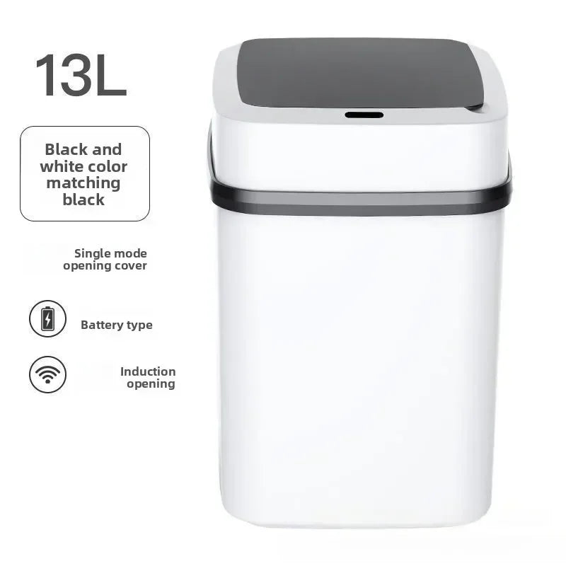 Cubo de Basura Impermeable de 13L para Cocina, Baño, Sala de Estar - Cubo de Basura Doméstico Duradero, Cubo de Basura para Cocina, Cubo de Basura
