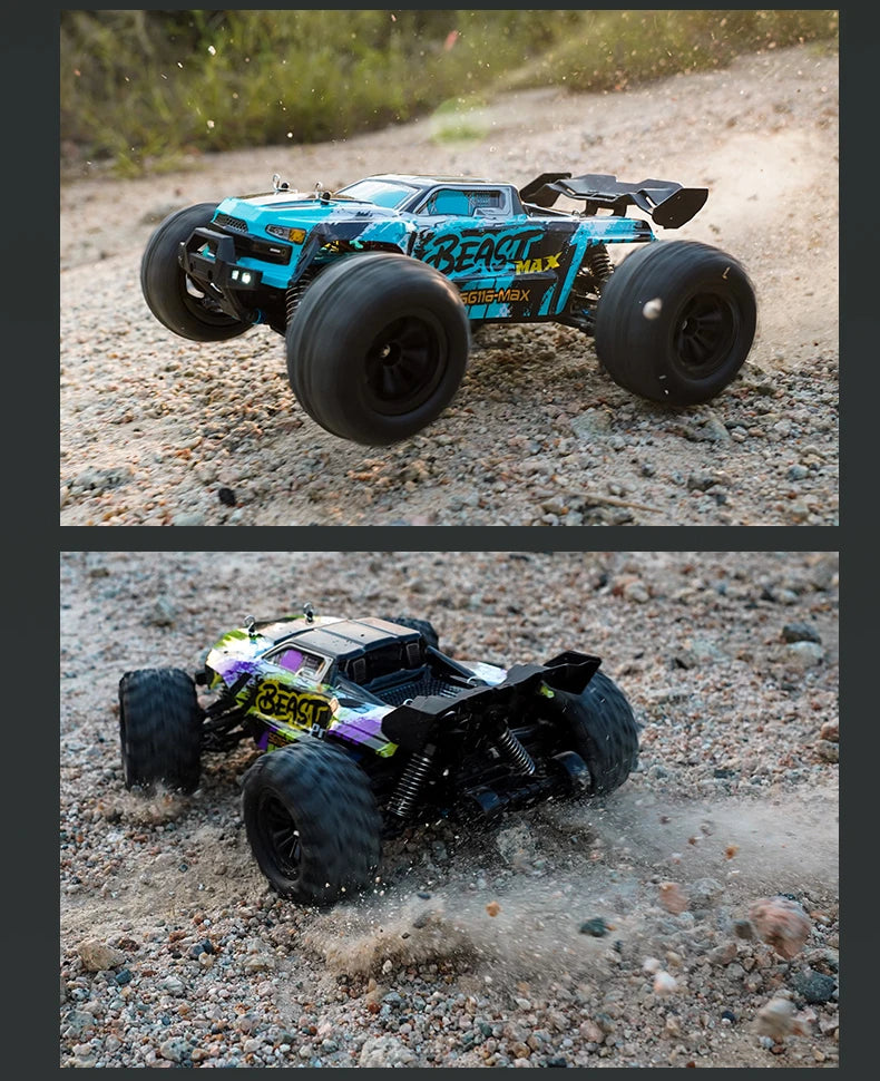 Teeggi 16101 /16102 PRO 1:16 70 KM/H carreras de deriva de alta velocidad SG116 MAX 4WD RC coche todoterreno monstruo camión juguetes para regalo de chico