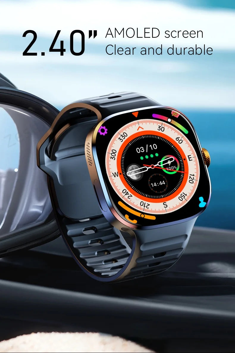 Reloj inteligente M99 Original con pantalla Amoled de 2,4 pulgadas, tarjeta Sim 4G/5G, GPS, WIFI 190 °   Reloj inteligente Android 10.0 con juego de cámara giratoria