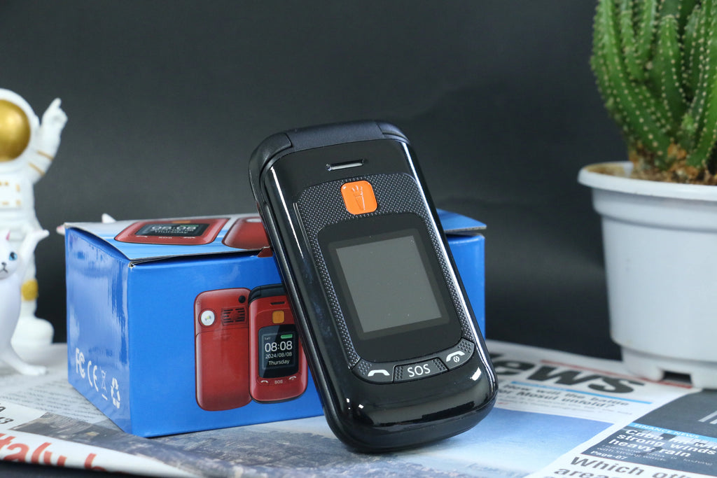 Mafam F899 Senior Flip Feature Phone Dos pantallas 2 Sim Botón grande SOS Dial Antorcha Clamshell Móvil Estilo retro 15 días Larga modo de reposo