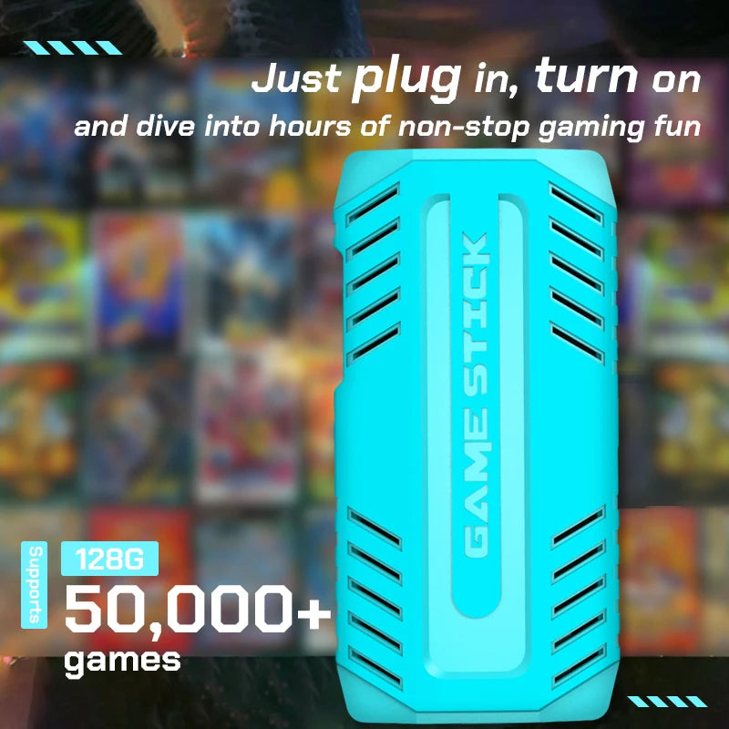 Nuevo Control de Videojuegos Retro U36 con 128 GB y Más de 50000 Juegos, Consola de Juegos Portátil para TV, Videojuego HD 4K, Regalo