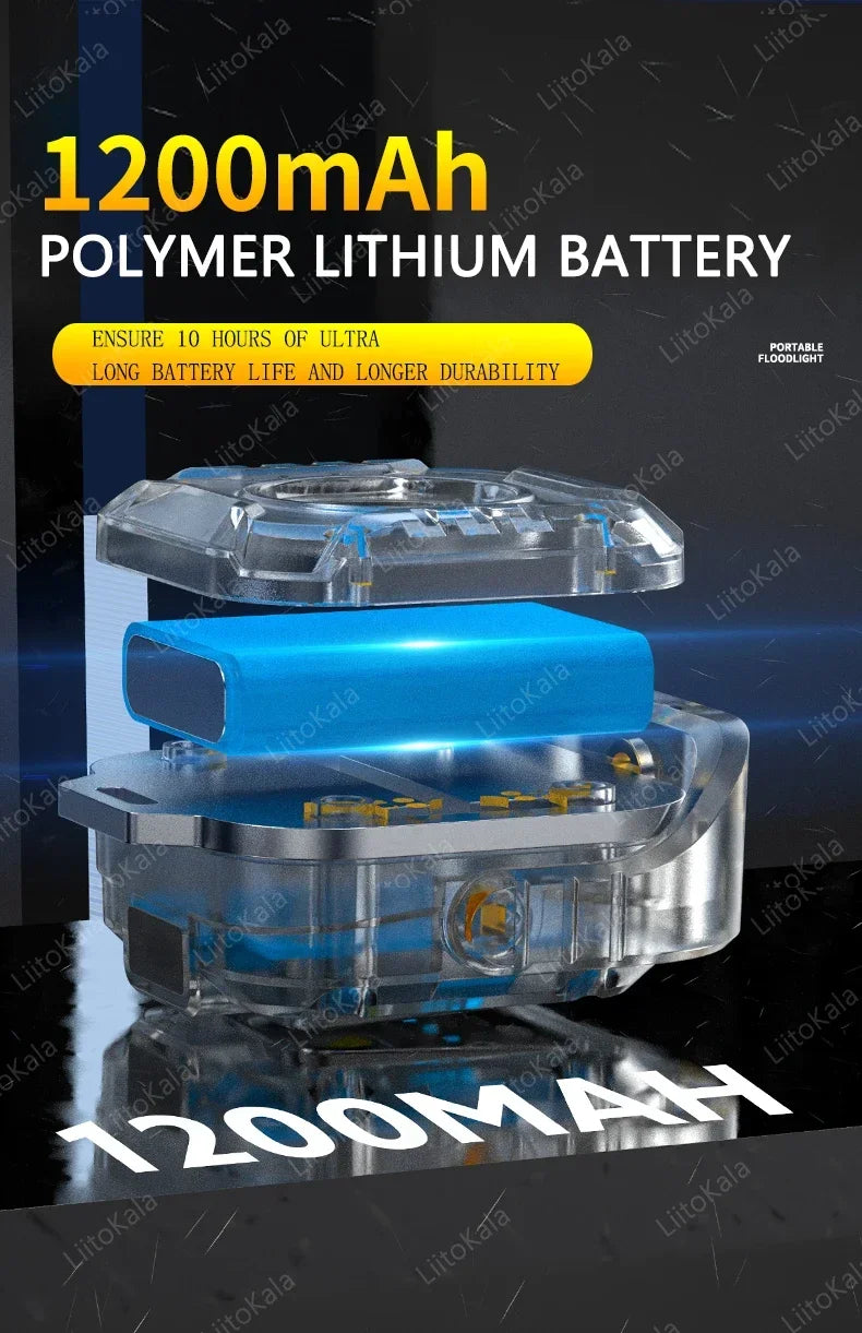Linterna de Trabajo LED COB 500LM LiitoKala Recargable Tipo C