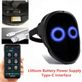 Máscara LED con control de aplicación Bluetooth Cara programable que transforma la máscara LED de Halloween iluminada
