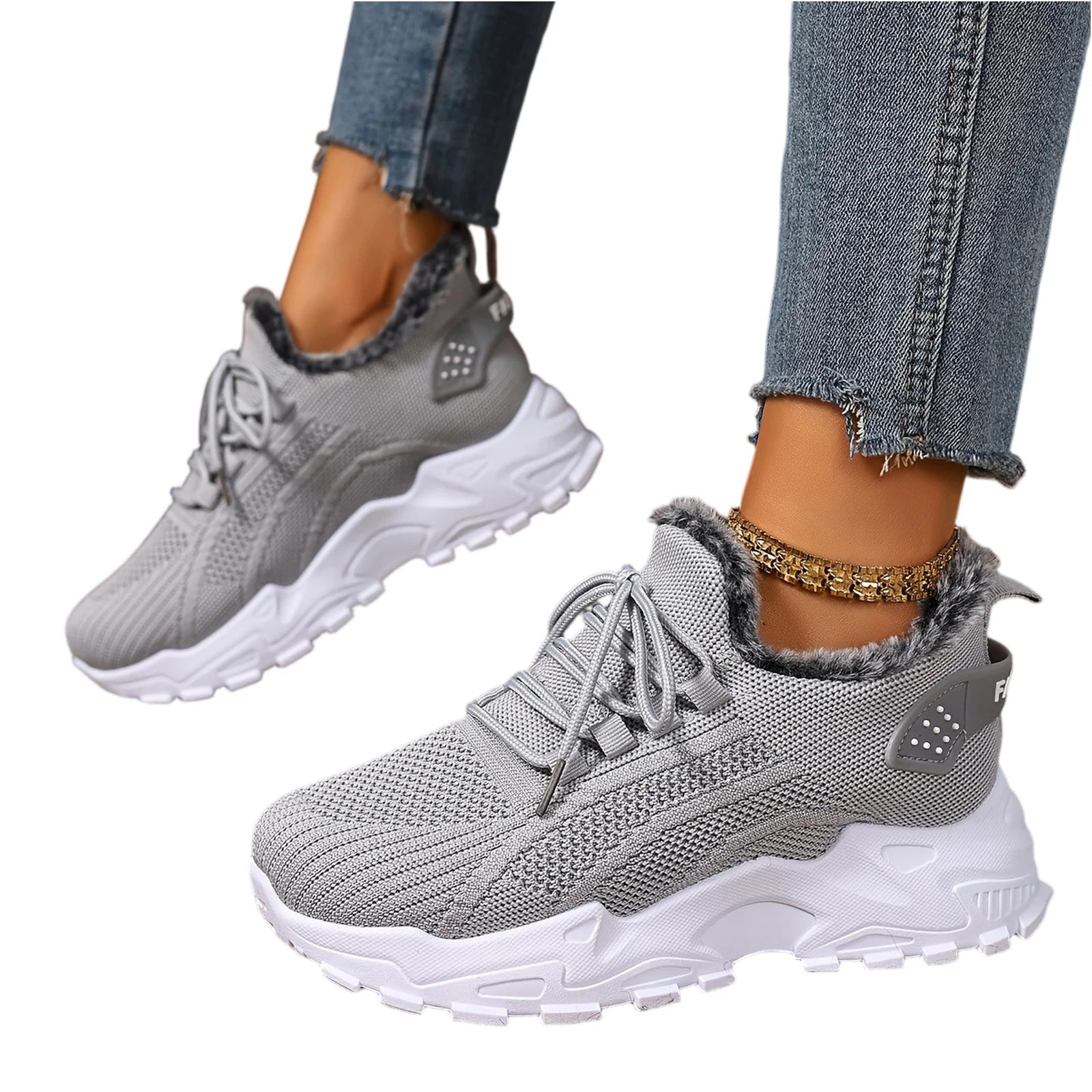 Zapatillas Deportivas de Invierno para Mujer - Suela Antideslizante