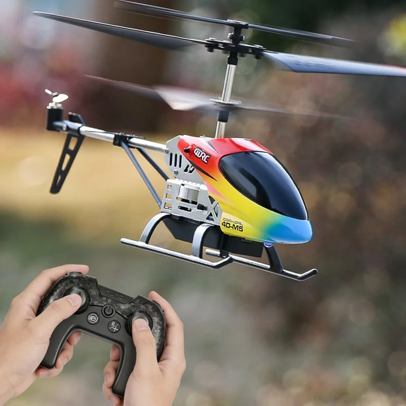 Helicóptero RC con Giroscopio y Luces LED, 3.5 Canales, Mantenimiento de Altitud
