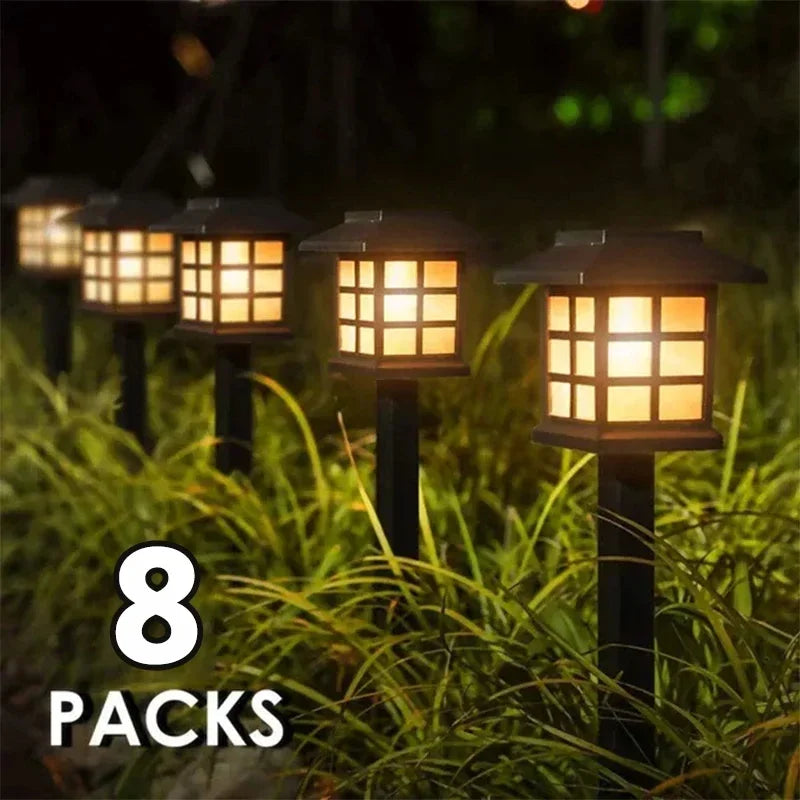Luces LED solares para caminos, pasarela impermeable para exteriores, decoración de jardín, farola para paisaje, Patio, entrada, 2/4/6/8 Uds.