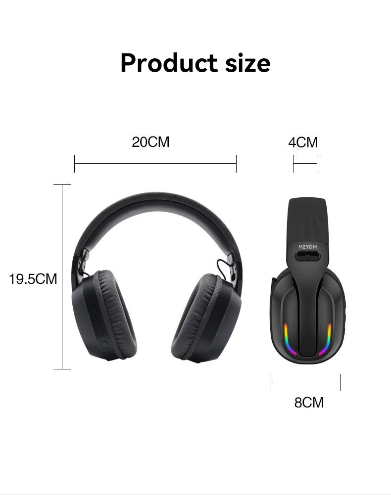MZYDM Auriculares Intrauditivos Gaming Bluetooth 5.4