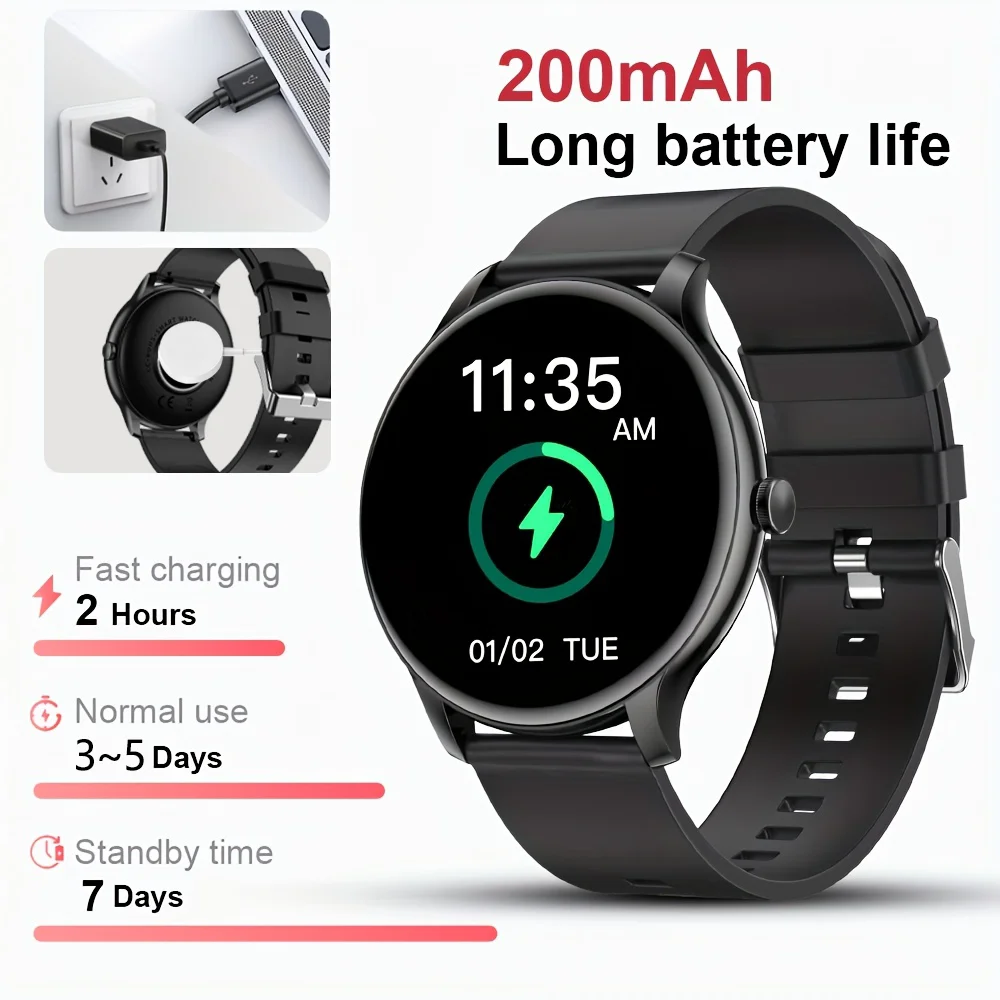 LAXASFIT Reloj Inteligente Táctil Bluetooth