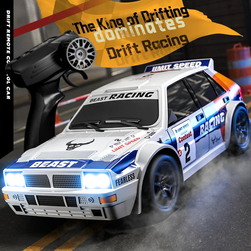 2025 4WD RC Car escala 1:24 tracción en las cuatro ruedas Drift con dos configuraciones de velocidad 20 km/h luz LED juguetes para niños recargable SG204PRO