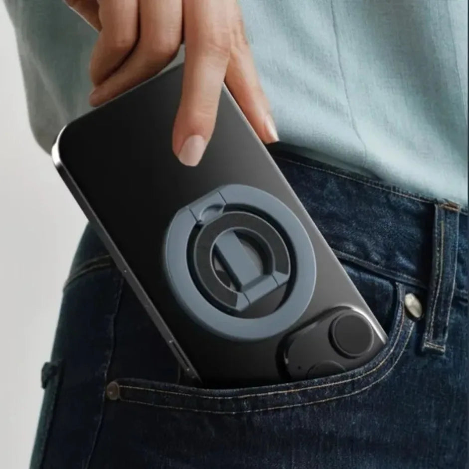Soporte Magnético de Doble Cara para Teléfono con MagSafe, Anillo Magnético Plegable y Portátil para Celulares, Accesorios para Teléfono, Soporte de Agarre