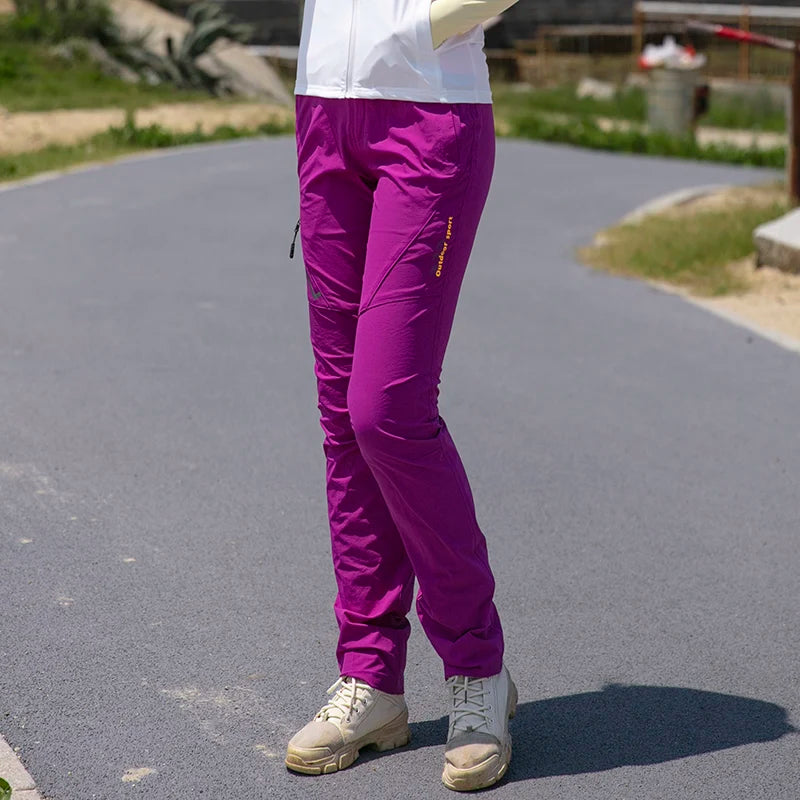 Pantalones de Senderismo Impermeables para Mujer Secado Rápido