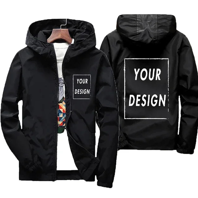 Chaqueta Cortavientos Impermeable para Hombre - Talle Grande hasta 7XL
