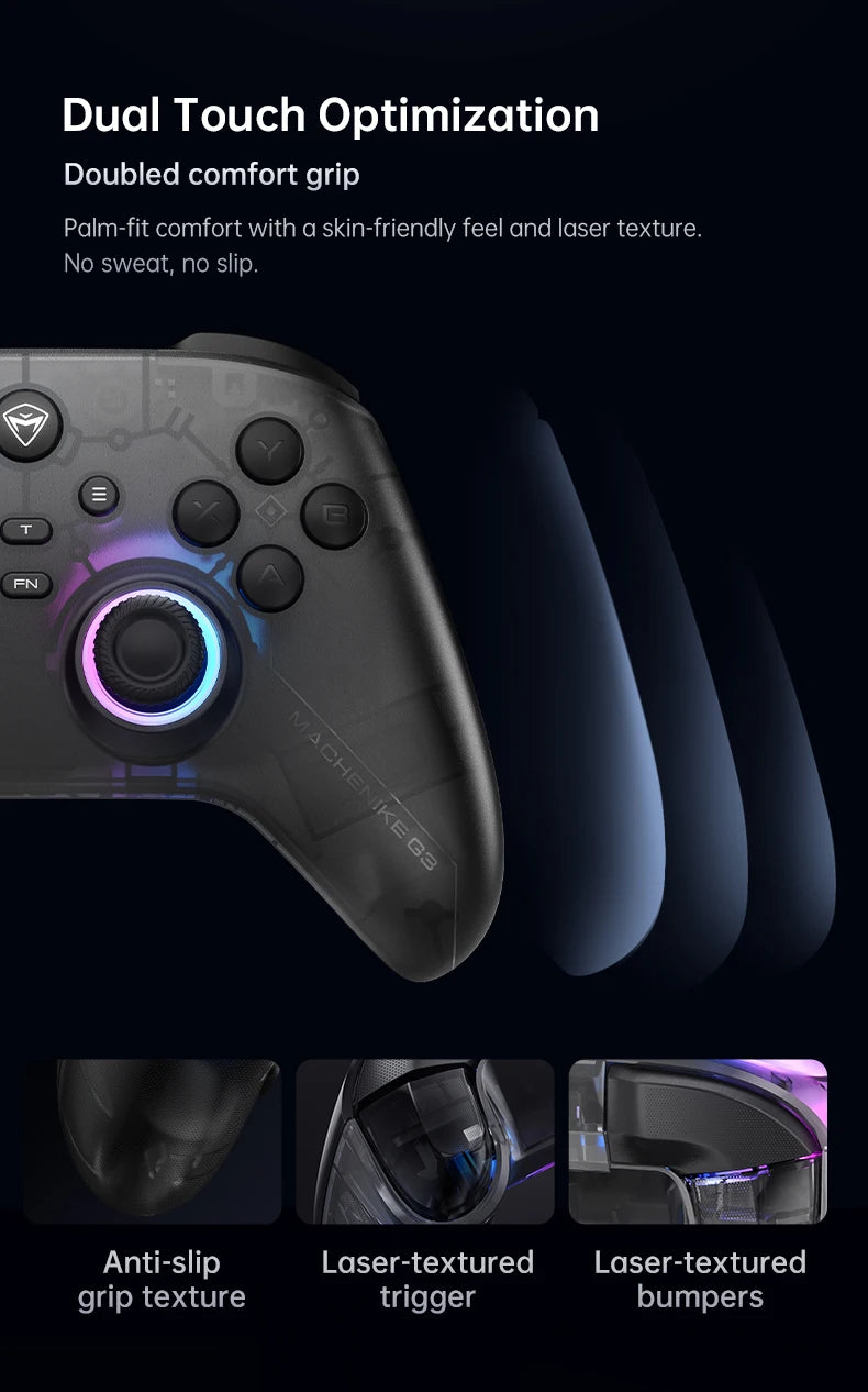 Controlador de Juegos para PC Machenike G3V2 G3Pro, Joysticks con Efecto Hall, Gamepad para Nintendo Switch, iPhone, Teléfono Móvil Android, PC