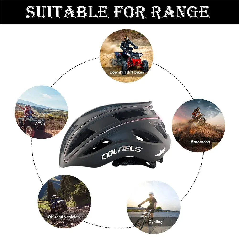 Casco de Ciclismo con Luz LED Trasera Recargable