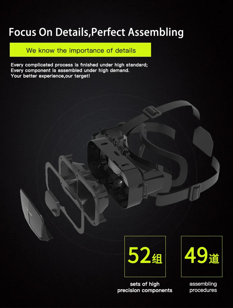 Gafas de realidad Virtual VR, auriculares, dispositivos Viar, lentes 3D, gafas inteligentes para teléfonos inteligentes, teléfono móvil, accesorio de juego