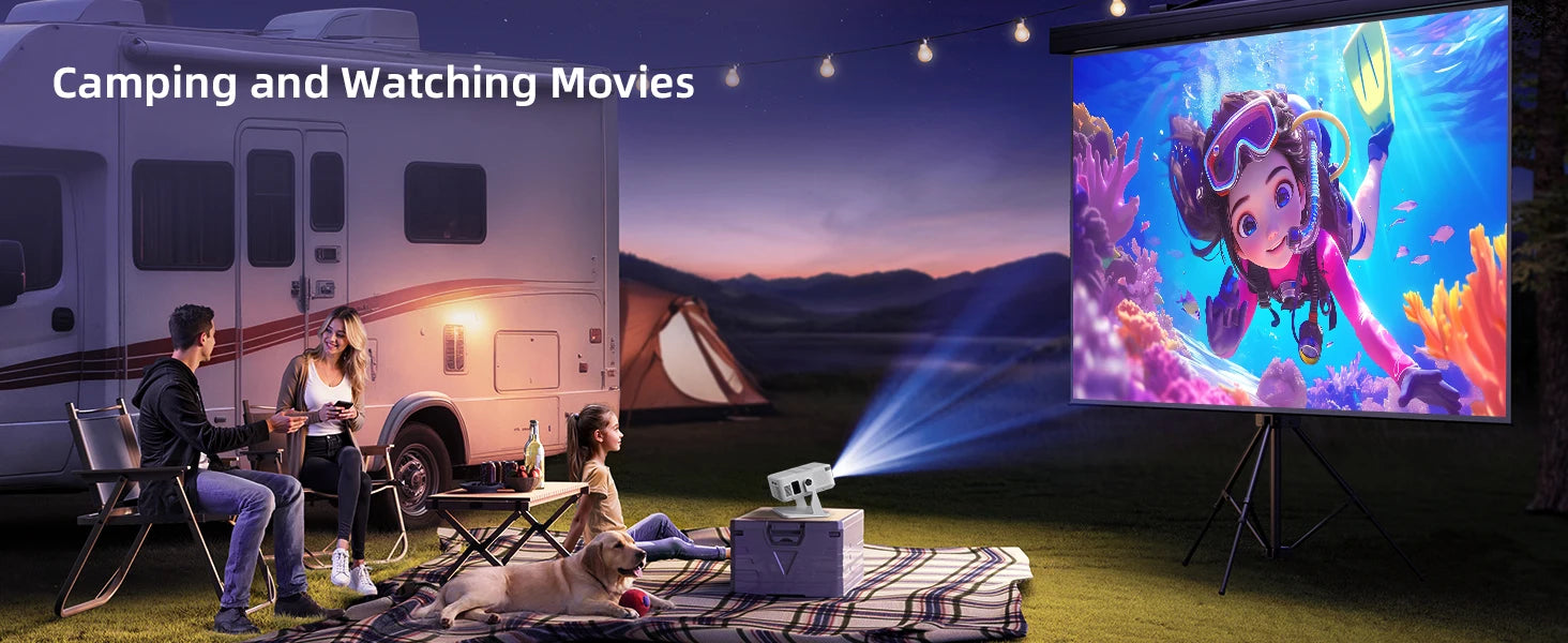 Proyector Xnano HA109 4K Android 11 Wifi6 Dual 200ANSI Allwinner H723 BT5.0 720P 1280*720P Cine en Casa Proyector para Exteriores